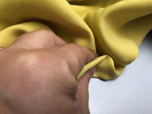 Fastvævet tencel - fantastisk flot blid gul
